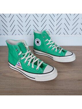 ⭐Converse Chuck Taylor All Star Hi Canvas Sz 5.5 Men Shoes Sneaker Green A08613F